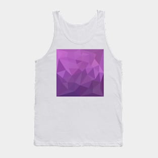 Plum Purple Abstract Low Polygon Background Tank Top